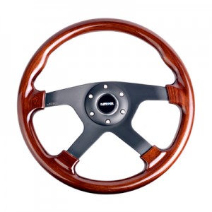 NRG Classic Wood w/ Matte Black Spoke Style Steering Wheel 350mm